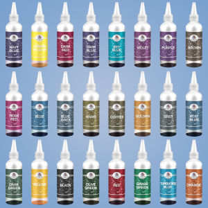 Ready Stock 24 color 2g Dye Fabric Dyes Textile Dyeing DIY Garment Tie Dyeing Cotton Nylon Multifunctional Clothing Dye