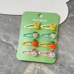 Korean Style Baby Girl Hair Accessories Cute Bear Flower Design Mini BB Clip Childrens Hair Accessories Hairpin Hairband