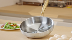 SUPVIBE Stainless Steel Induction 24cm/26cm/28cm Fry Pan Non-Stick Stainless Steel Induction Pan Wok Electric Stove Pan
