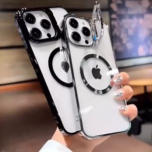 NEW ELEGANT CASE !! SUPER STEEL PLATING CASE MAGSAFE CAMERA FLEXIBLE PROTECTION IP 14 PROMAX 14 PRO 14 13 PROMAX 13 PRO 13 12 PROMAX 12 PRO 12 SOFTCASE