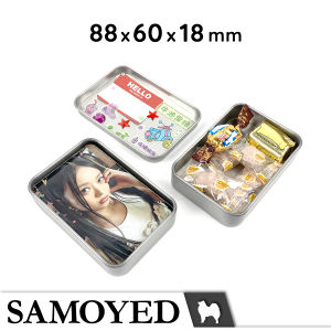 Tempat / Kotak Kaleng / Besi / Penyimpanan Kecil Serba Guna / Tin / Tinplate Case / Storage Box 8.8 x 6 x 1.8 / 88 x 6 x 18 cm Samoyed TNPX-A-886018 (Kartu / Aksesoris / Pernak-Pernik / Perhiasan / Perlengkapan / Peralatan Seni)