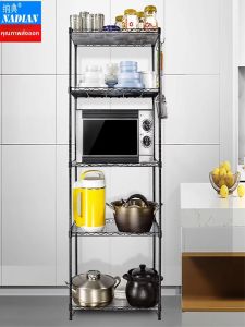 ตู้เสื้อผ้าแบบอเนกประสงค์สำหรับครัว ชั้นวางของหลายชั้นปรับได้ ตู้อบ ตู้เก็บของในห้องนั่งเล่น ตู้เก็บของในบ้าน ด้านนอก ชั้นวางของ