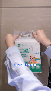 【1pack】RoyoPanda Hanging Kitchen Towel 400 Sheets Super Absorbent&Eco Friendly Great for Kitchen TissueHome&Everyday Spills