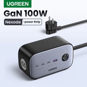 UGREEN 100W Fast GaN Desktop Charger Power Strip Charging Station Fast Charger For Laptop Macbook iPhone 17 16 Pro Phone Charger