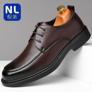 Giày Da Nam Đế Mềm Thoáng Khí Giày Công Sở Mùa Xuân Thu Giày Đế Cao Gót Mũi Nhọn Giày Đế Cao Gót Cho Chú Rể