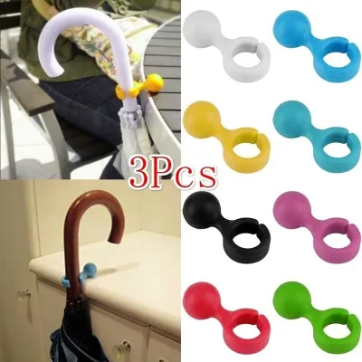 3PCS Umbrella Holder New Fashion Umbrella Stand Ring Holder Hook Umbrella Bracket Storage Rack Colorful Household Supplies