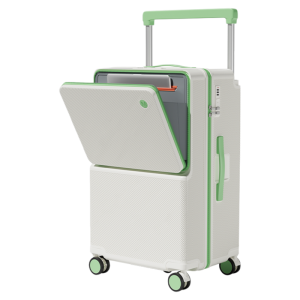 New 2025 Wide Pull Rod Luggage 24 28 Inch Large Capacity Durable Boarding Travel Suitcase Front Opening Fashionable Trendy