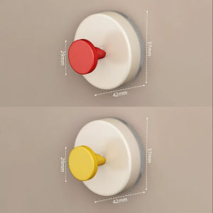 Suction Walnut Wooden Texture Wall Mountable Hook Rack
