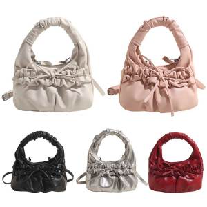 Quest Fashion Women Top Handle Bag with Adjustable Strap Bow-Knot PU Leather Fashion Casual Handbags Large Capacity for Shopping Party