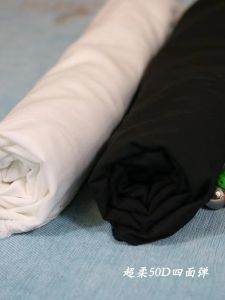 Ultra Soft 50D Four Sided Elastic Polyester Fabric Hanfu Shirt Dress Inner Lining Snowflake Clothing Material Home Sponge Pad