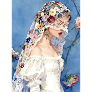 Kayou | Paint By Number Figure Flowers DIY Coloring By Numbers Kits Drawing on Canvas Hand Painted Painting Art Gift Home Decor