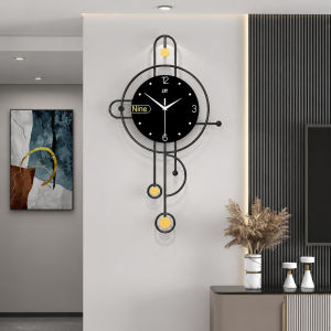 💥Dream Best🔥 Modern Luxury Creative Wall Clock Nordic Art Minimalist Wall Ornament Simple Silent Hanging Clock for Living Room Home Decor 40*70cm