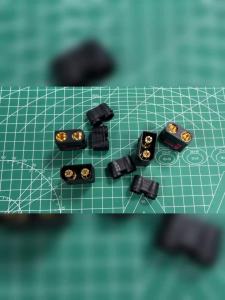 3 Pairs SoloGood QS8 Plug High Current Anti-Spark Black Connector Male and Female for FPV Drone RC Car Battery Charger Plug