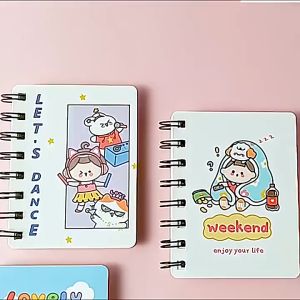 Sổ Tay Note Ghi Chép Mini Lò Xo Gáy Xoắn Nhỏ Hình Hoạ Tiết Dễ Thương Cute Trùm Sỉ Gia Thành