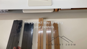Magnetic Poster Hanger Frame Teak Wood Magnet Poster Frame for Posters Prints Photos Pictures