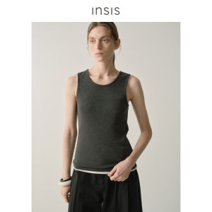 INSIS FEMME | Round Neck Hollow Out Sleeveless Shirt