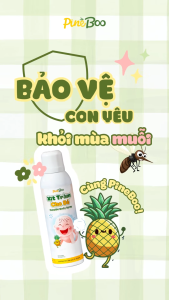 Xịt Tràm Cho Bé PineBoo 150ml –Tinh Dầu Tràm Trà Dịu lành Khử Mùi - An toàn cho bé