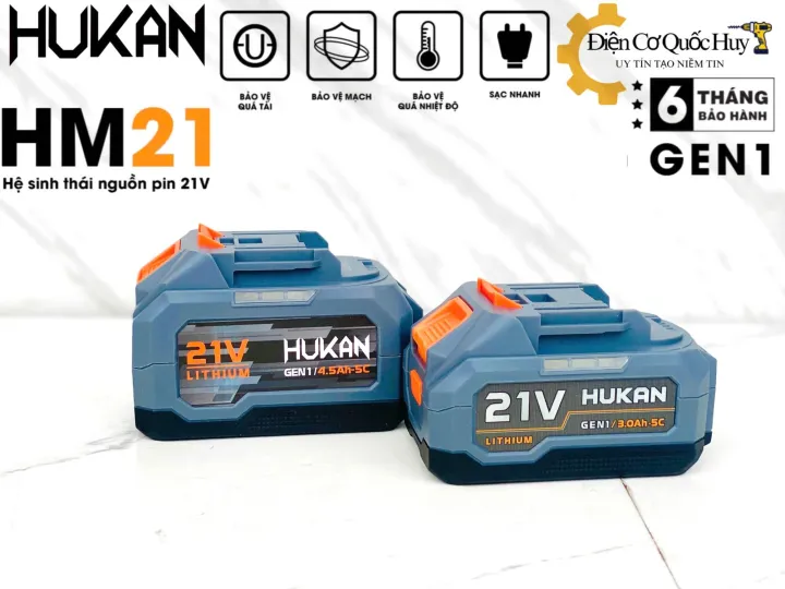 Pin Hukan chính hãng 10 cell 15cell sử dụng chân pin phổ thông thế hệ ...