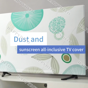 Printed TV cover Dust-proof Cover breathable cover 32/40/55 inch household LCD dustproof cover milk silk soft and elastic model