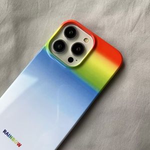 Rainbow Colorful Phone Case for  14Promax XR Huawei Mate50 Protective Cover P50/P40 Philips Nova7 Xiaomi 13Pro Honor 80/70 Women Mini