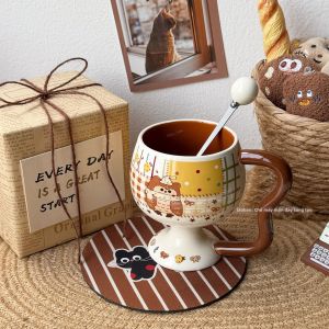 Tách Sứ Quà Tặng Đôi Thiết Kế Hoạt Hình Dễ Thương