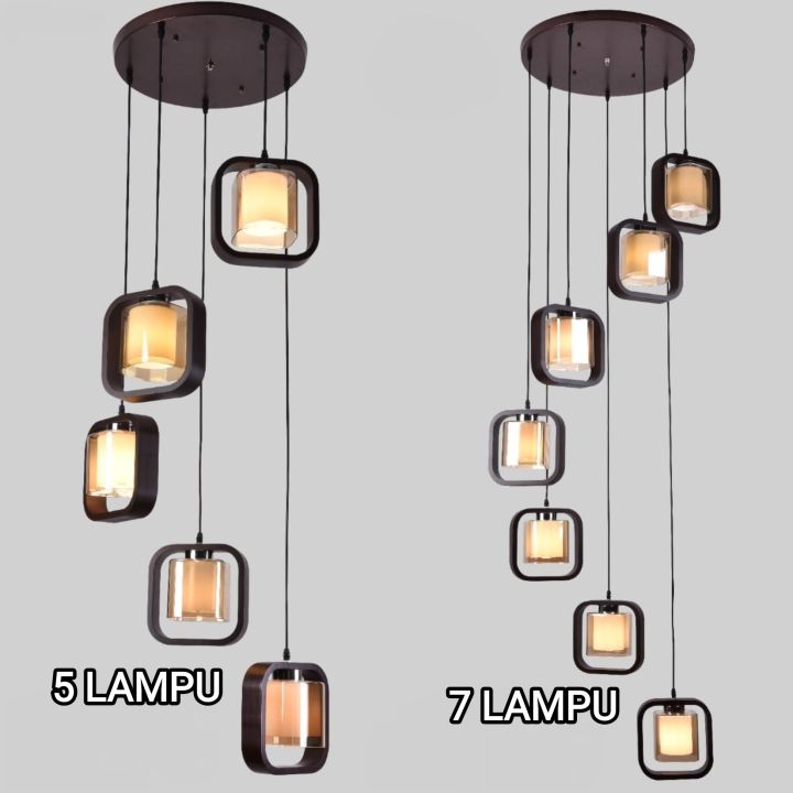 lampu gantung void tangga minimalis pecahayaan ruang void 25111 ...