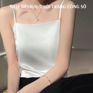 Áo hai dây nữ lụa satin cao cấp mặc trong áo blazer chất vải mịn mát - NEW DESIGN AO0022