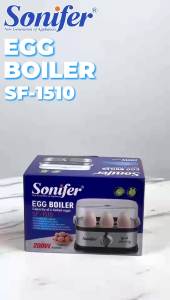 Sonifer Egg Boiler 200W Stainless housing Multifunctional Egg Cooker Egg Steamer Portable Electric steamer with 6 egg capacity Breakfast Maker