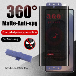 360° Chống Gián Điệp Bảo Vệ Màn Hình Cho Samsung Galaxy S22 S23 S24 S25 Ultra Full Cover Kính Cường Lực Riêng Tư