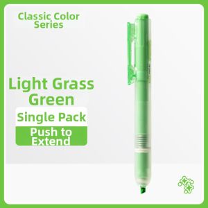deli | Press Action Fluorescent Highlighter Student Marking Pen