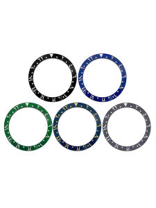 38mmx30.6mm Curved Arab Ceramics Bezel Insert Ring Fits SKX007 SKX009 SRPD GMT SUB Seahorse Series Men Watch Case Ring Parts