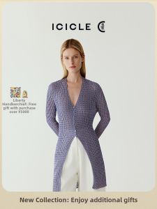 ICICLE | Summer Silk Cotton Knitted Cardigan