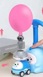 Air Powered Balloon Car Toy Launcher for Kids STEM Educational Racing Toy Fun Gift for Boys Girls