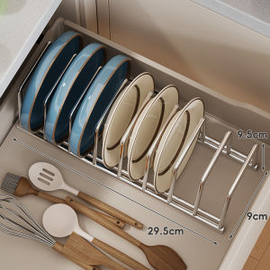 evesigar | Kitchen Drawer Organizer Plate Storage Rack