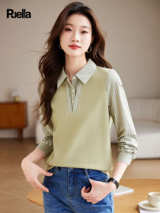 puella | New Season Long Sleeve Stylish Design French Chic Stripe Shirt