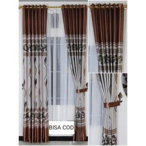 gorden jendela minimalis bahan blackout inpor motif bunga gorden tetbaru gorden ruang tamu gorden
