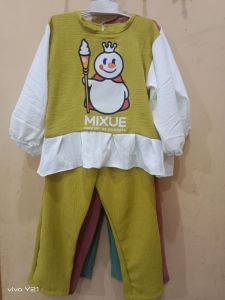 Setelan baju mixue anak  / baju mixue /Barbie anak perempuan /1-11 thn
