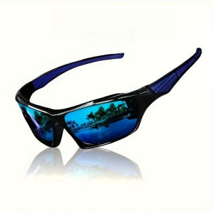1pcs UV400 Sports Sunglasses PC Frame TAC Lens Windproof for Cycling Fishing Driving Hiking No Battery