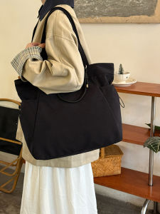 Korean Style Nylon Tote Bag Large Capacity Waterproof Single Shoulder Commuter Computer Bag Casual Leisure Handbag for Work