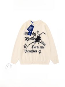 เสื้อสเวตเตอร์ผู้หญิง WASSUP KATES ทรงหลวม แขนยาว คอกลม ผ้าขนแมว ผ้าขนแมงมุม อบอุ่น แฟชั่นฤดูใบไม้ร่วง/ฤดูหนาว