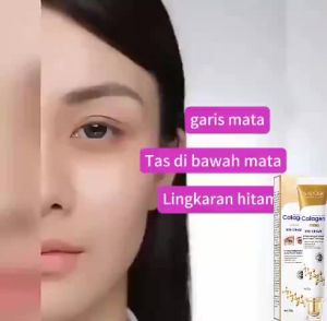 Collagen Eye Cream 20G untuk Krim Penghilang Lingkaran Hitam /Krim Penghilang Kantung Mata /krim mata panda dan keriput Gel Anti Kerut / Anti Bengkak Desalinate Kerutan Garis-garis Halus Menunda Penuaan Mengencangkan Mengangkat Krim Pemutih Pelembab.