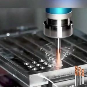 4F เกรด 55HRC Roughing Carbide End Mill ขนาด 4M - 12M สีทองแดง เอ็นมิล กัดหยาบคาร์ไบด์