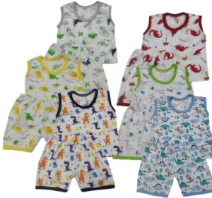 TERNO MUSCLE SANDO WITH SHORT FOR BABY BOY 3-9 MONTHS OLD