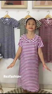 DRESS TURUN NAIK MOTIF SALUR REMPEL l TURUN NAIK SALUR REMPEL