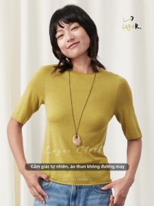Lagur | Áo Thun Nữ Mỏng Giản Dị Mùa Hè