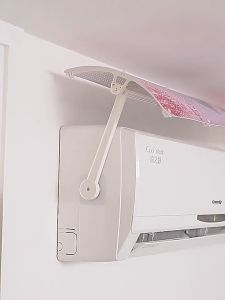 Cutiehaus Air Conditioning Windshield Anti Direct Blowing Baffle Cover Wall Mounted Windshield Penyaman Udara Cermin Depan Anti Tiupan Penutup