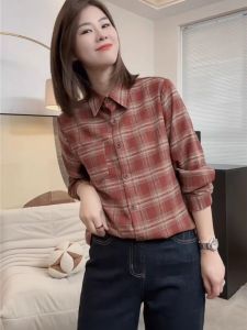SHIMO | Thickened Plaid Shirt Jacket for Spring
