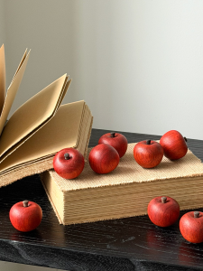 Zen Style Wooden Fruit Sculpture Bamboo-Shoot Shaped Decor