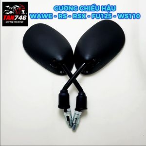 Gương Kính chiếu hậu WAVE DREAM và cho nhiều dòng xe khác của Honđa và xe TQ Chân kính 10mm ren thuận cả 2 bên.