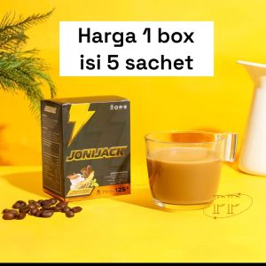 KOPI JONI JACK PER BOX ISI 5 SACHET Minuman Serbuk energi